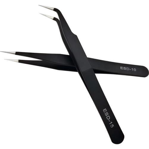 1pcs Anti-static Precision Tweezers Eyelash Extension Tweezers Beauty Makeup Tools For Lashes Eye Tweezers Electronics Repair