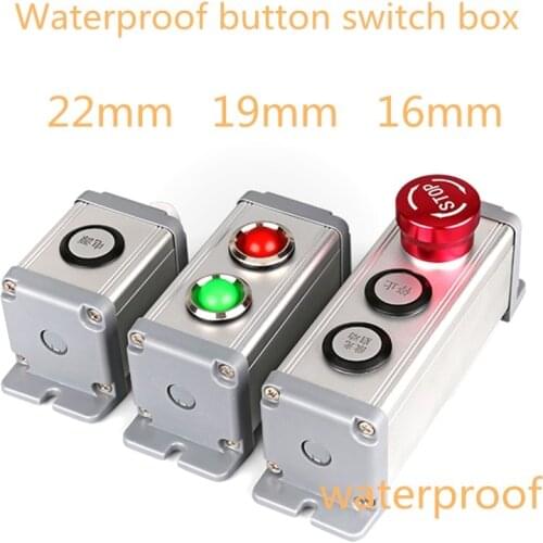 1pc Aluminium Alloy Waterproof Dust-proof Metal Push Button Switch Outdoor Terminal Connecting Mounting Box Base 1 2 3 4 5 Port