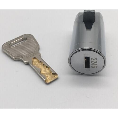 10 pieces 42.5mm chrome plated replacing cylinderical vending machine ATM plug lock