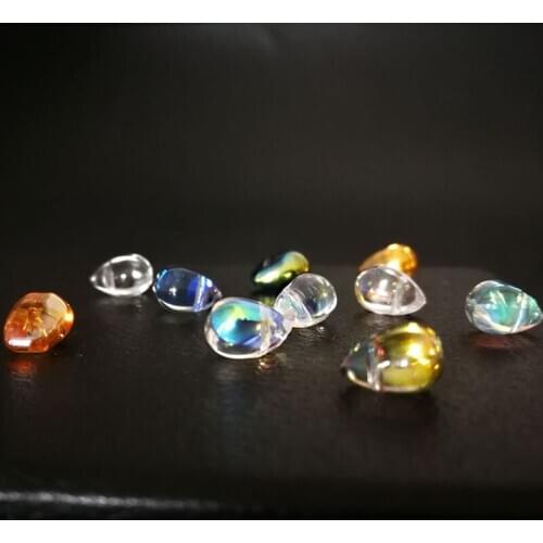 10pcs Korean Fashion Ab Color Drops Beads Tears Mermaid Tears Statement Earrings For Women Item Bracelet Diy Jewelry Accessories