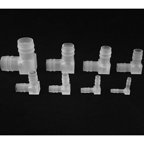 4Pcs 4mm~20mm Plastic Hose 90 Degree Equal Elbow Connectors For Aquarium Air Pump Adapter Fittings