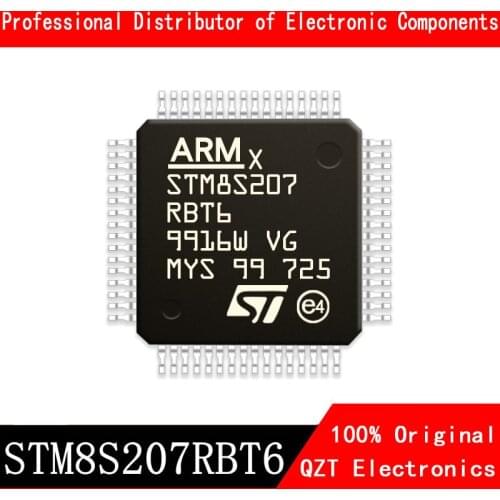 5pcs/lot new original STM8S207 STM8S207RBT6 QFP-64 microcontroller MCU In Stock