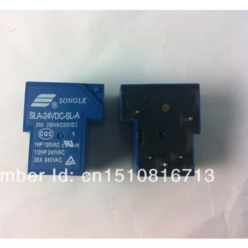 5pcs SLA-24VDC-SL-A 24V DC SONGLE Power Relay PCB Type