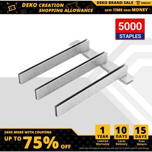 5000Pcs U/T Shaped Staples Nails for Staple Gun Stapler,Applied to DKET01/02 of DEKO