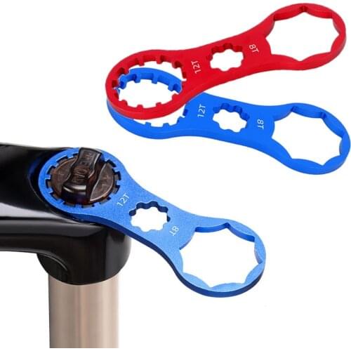 Aluminum Bicycle Front Fork Repair Tool for SR Suntour XCR/XCT/XCM/RST MTB Bike Front Fork Cap Wrench Rockshox Disassembly Tools