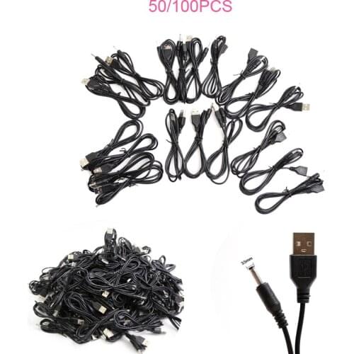 Physiotherapy Machine or TENS Connect Unit 50/100PCS 1.2m Long 3.5mm USB Cable/wire for Small Electronics Devices Promotion