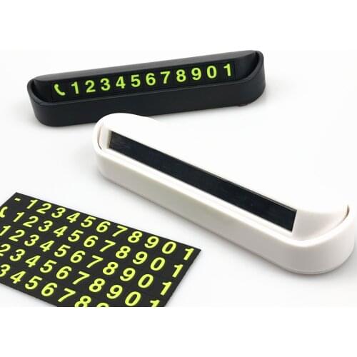 Car Styling Temporary Parking Card For Mitsubishi GT-PHEV XR-PHEV Delica Xpander L200 Mirage Samurai EX FORTIS