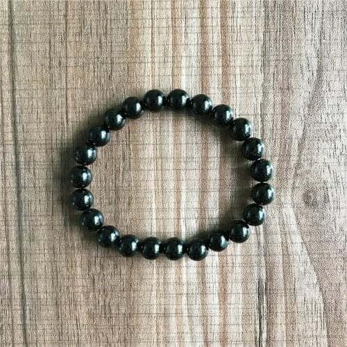 Natural Stone Black Tourmaline Bracelet Mens Black Beads Bracelet Wrist Mala Jewelry Yoga Bracelets Mens Best Gift