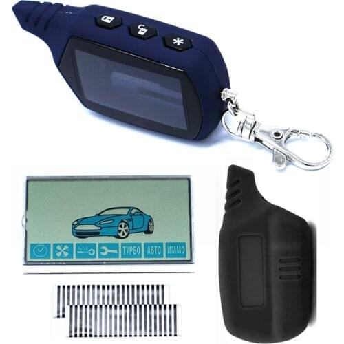 A91 Case Keychain + A91 LCD Display Zebra Paper for Twage Starline A91 Russian Car Alarm 2 way LCD Remote Control Keychain Fob