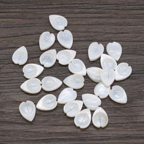 20Pcs Natural Freshwater White Shell Pendant Irregular Loose Beads For Jewelry Making DIY Necklace Earrings Accessory