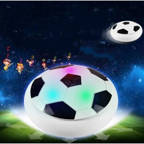 Kids Toys Hover Soccer Ball Rechargeable Air Soccer, Soccer Ball Indoor Floating Soccer with LED Light and Foam Bumper