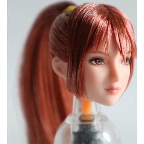 Estartek Customized KE054 1/6 Obitsu Head Comic Kasumi Xia Head Sculpt for 12" Action Figure DIY