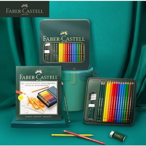 FABER-CASTELL 12/36 Colour Pencils-polychromos-supplied In A Gift Box,extremely Break-resistant Leads, Maximum Light-fastness