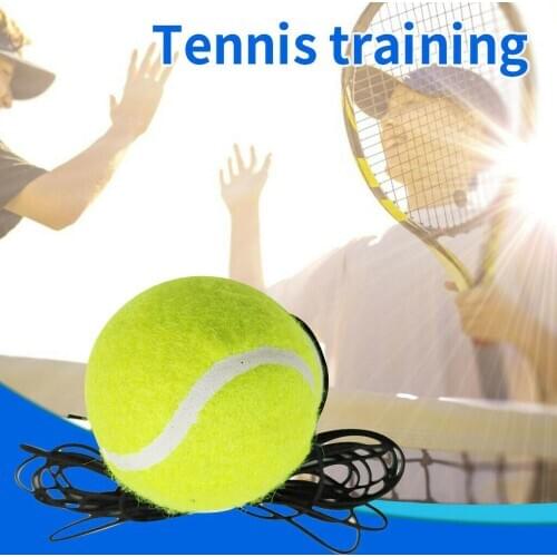 Heavy Duty Tennis Training Aids Tool With Elastic Rope Balls Practice Self-Duty Rebound Tennis Trainer Partner Sparring Device