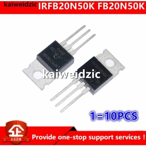 Kaiweikdic New imported original FB20N50K IRFB20N50K TO-220 20A500V N-channel MOSFET with common MOSFET for power switch