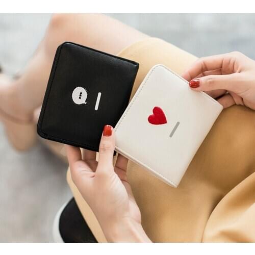 Tallies Leather Goods Mini Wallet Womens Short Folding 2019 New Style Korean-style Ultra-Thin Simple Students Cute Wallet