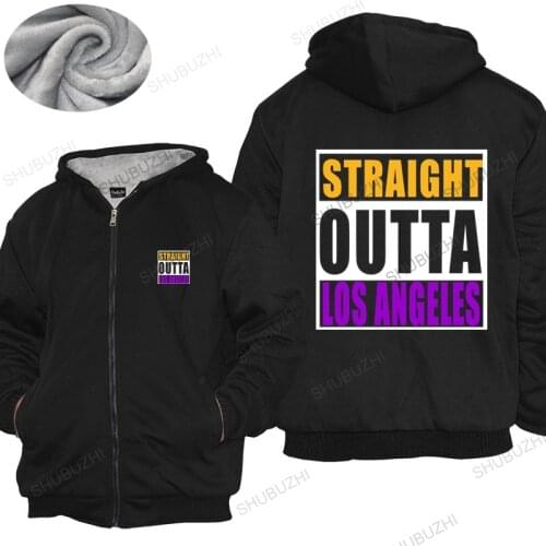 Mens luxury cotton hoodies STRAIGHT OUTTA LOS ANGELES LA LAKERS BASKETBALLER PURPLE GOLD MAMBA unisex hoodie women Fleece hoody