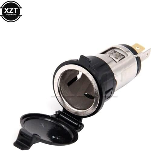 12V Waterproof Car Auto Motorcycle Cigarette Lighter Power Plug Socket For Motorcycles Boats Mowers Tractors Cars