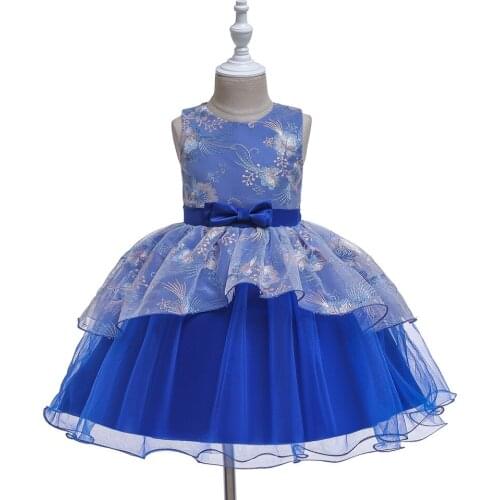 New Baby Girl Centenary Party Dress Lovely Princess Birthday Party Holy Communion Fresh Flower Party Dress