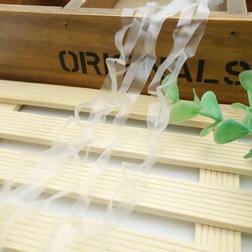 Wholesale 20meters Width 3/5/6mm Baby Clothes Sew Material dress waist Super Narrow Translucent Invisible Elastic Band