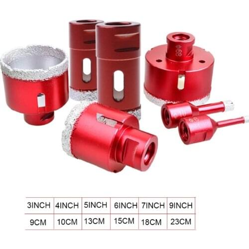 6-75mm M14 Vacuum Brazed Drill Bit High Hardness Less Resistance Hole Saw Cutter for Marble Concrete Au17 20 Dropship