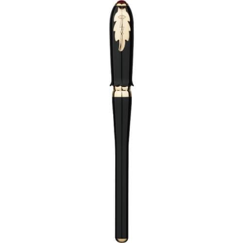 Picasso 986 Greek Irene Pimio Rollerball Pen Female Gift Black Bud Cap Leaf Clip Office Signature Homework Exam Writing