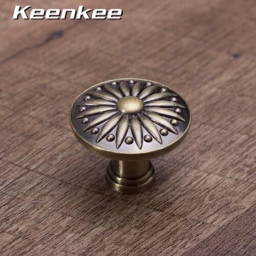 Cabinet handles furniture door drawer knob antique brass antique copper Zinc alloy cupbard door pull