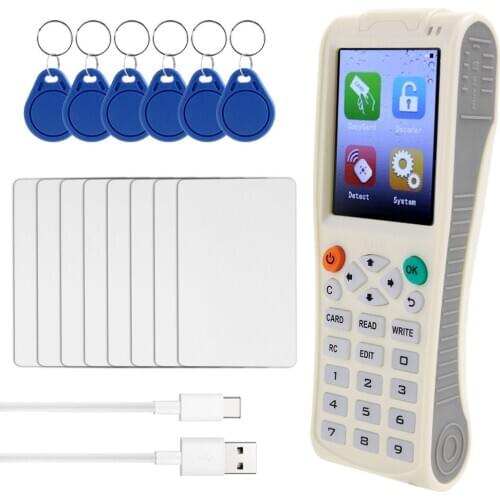 Handheld Key Machine iCopy 8 Full Decode Function Intelligent Card Key Machine RFI-D NFC Copier IC/I-D Reader Writer Duplicator