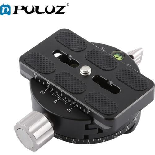 PULUZ Aluminum Alloy 360 Degree Panorama Ball Head with Quick Release Plate for Camera Tripod Head