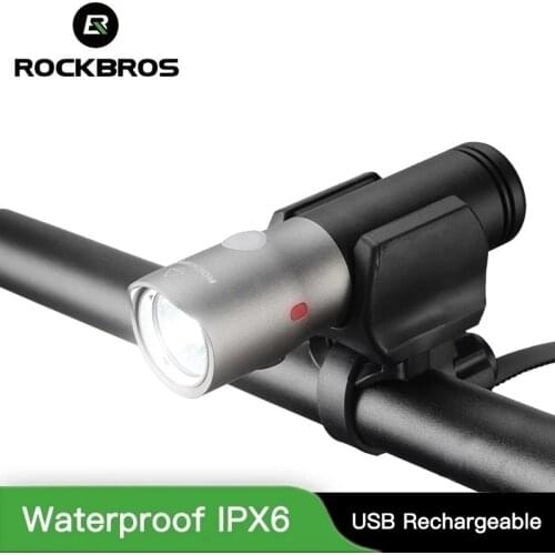 ROCKBROS Bike Bicycle Light Waterproof IPX6 USB Rechargeable 18650 3000 MAh Power LED 1000 Lumen Bank Flashlight MTB Accessories