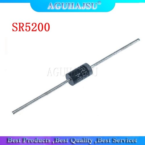 10PCS SB5200 SR5200 Schottky Barrier Rectifier Diode 5A 200V DO-201AD/DO-27