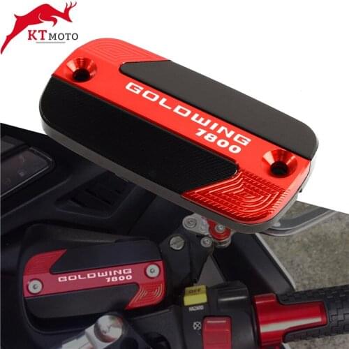 For Honda Goldwing 1800 GL1800 F6B 2002-2018 High quality Motorcycle CNC Aluminum Front Brake Reservoir Fluid Tank Oil Cup Cover