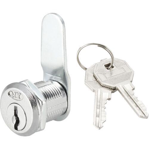 Uxcell Cam Lock 20mm Cylinder Length 48mm x 2mm Cam Cabinet Locks Keyed Different