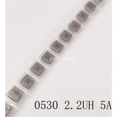 1000pcs X 0530 2.2UH 5A Patch one forming inductance 5*5*3 High current inductance NEW Free Shipping