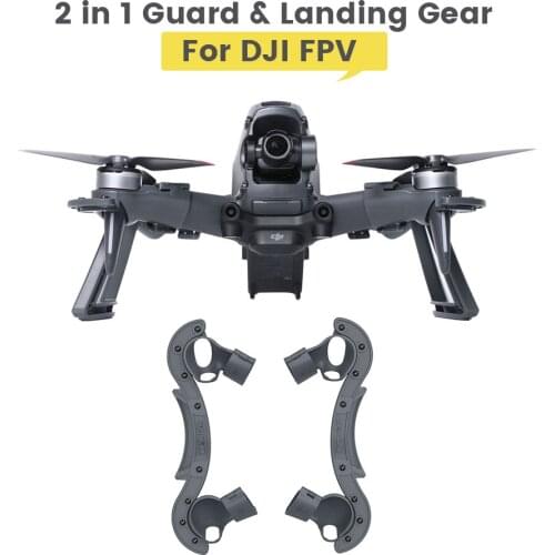 2 in 1 DJI FPV Drone Multifunction Guard & Heightening Landing Gear Quick Release Protective Stand for DJI FPV Accessories
