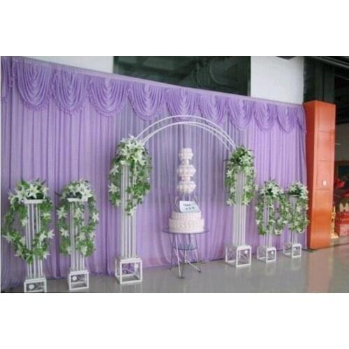 2018 Pure Voilet wedding backdrop Lilac Stage Curtain 10ft * 20ft wedding decoration