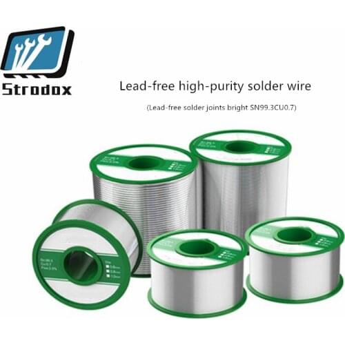 5 PCS High-purity lead-free environmentally friendly solder wire 0.8mm with rosin core no-wash 1.0mm Repair solder wire