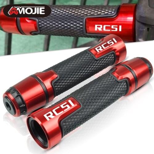 7/8" 22MM CNC Motorcycle handle grip ends handle bar Motorbike handlebar grips FOR Honda RC51 2000 2001 2002 2003 2004 2005 2006