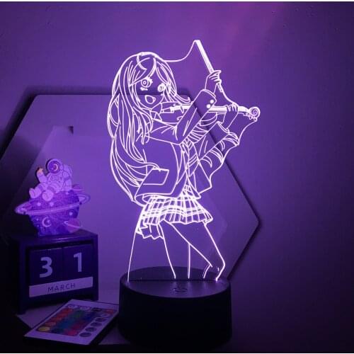 Anime Lamp Your Lie in April Led Night Light for Room Decor Birthday Gift kaori Figure Nightlight Drop Shipping