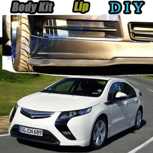 Car Bumper Lip Front Spoiler Skirt Deflector For Vauxhall Ampera 2010~2019 Tune Car Modified Body Kit VIP Hella Flush Lips