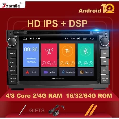 7" 2 din Android 10 Car DVD Multimedia Player For Kia Ceed Kia Venga 2010 2011 2012 AutoRadio GPS Navigation Glonass Head unit