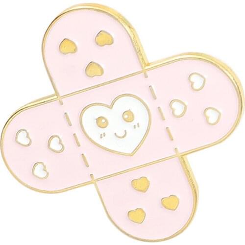 6pcs Brooch Pins Band Aid Capsule Shape Backpack Badges Accessories Gifts For Women Men Jewelry Accessory