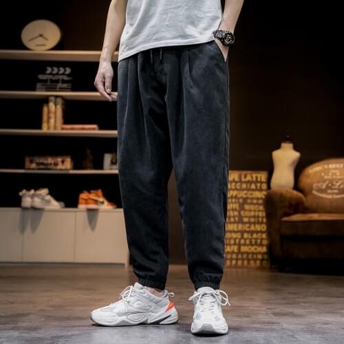 Men Streetwear Cargo Pants Spring Loose Sweatpants Mens 2020 New Trendy Male Hip Hop Streetwear Korea Trousers Joggers outwear