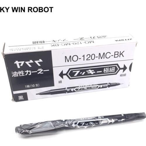 10PCS Black CCL Anti-etching PCB Circuit Board Ink Marker Double Pen For DIY PCB Repair CCL Printed Circuit Diagram For Arduino