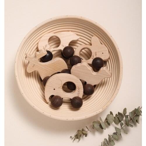 2 PC/lot Wood Blocks Car Wooden Montessori Toys Cartoon Animals Teether Rodent Newborn Early Educational Toys Baby Product