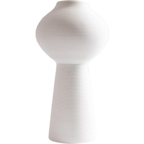 Home Decor Ikebana Flower Art Japanese Style, White Flower Vase, Table Desktop, 3 Sizes, Meditation Art Vase