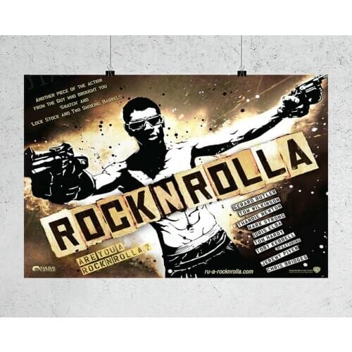 H232 ROCK N ROLLA MOVIE''' Wall Sticker Silk Poster Art Home Decoration Christmas gift