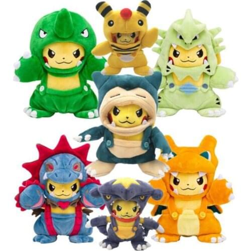 Pokemon Anime Cosplay Hydreigon Tyranitar Charizard Snorlax Peluche Plush Stuffed Toy Christmas Gift For Children 122