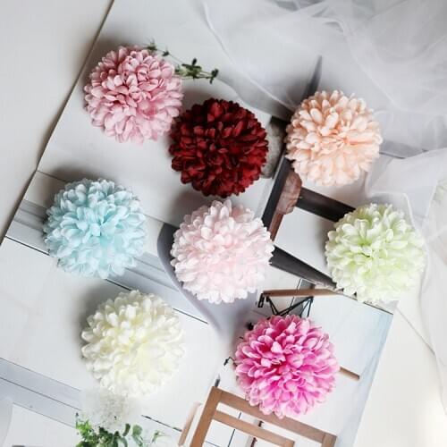 2PCS 6-7cm Dandelion Artificial Flower Head for Home Garden Decoration DIY Wedding Arches Flower Wall Garland fleur artificielle