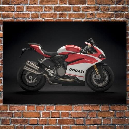 DIY Framed Paintings Superbike Ducati Panigale 959 Motorcycle Canvas Wall Art Posters Silk Prints For Room Decor